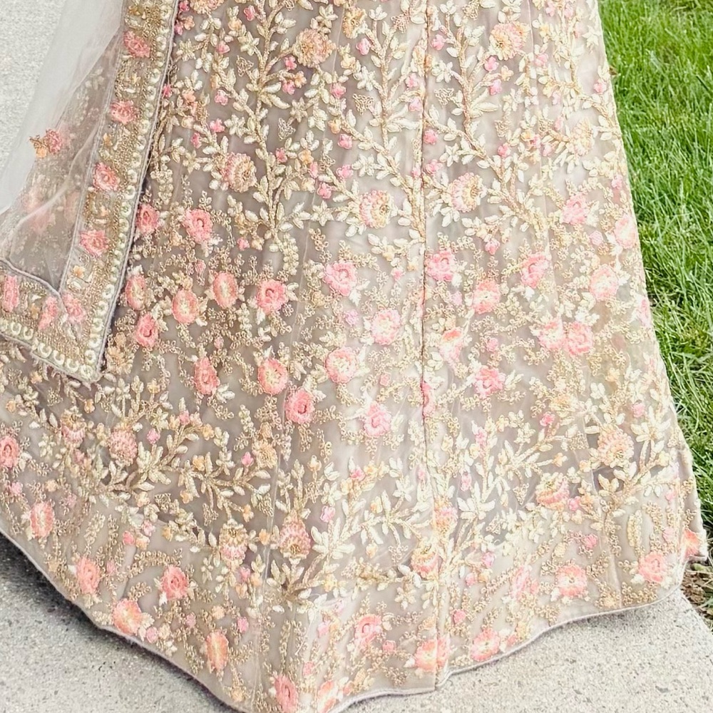 Embroidered Floral Lehenga Choli - Picture 6 of 7